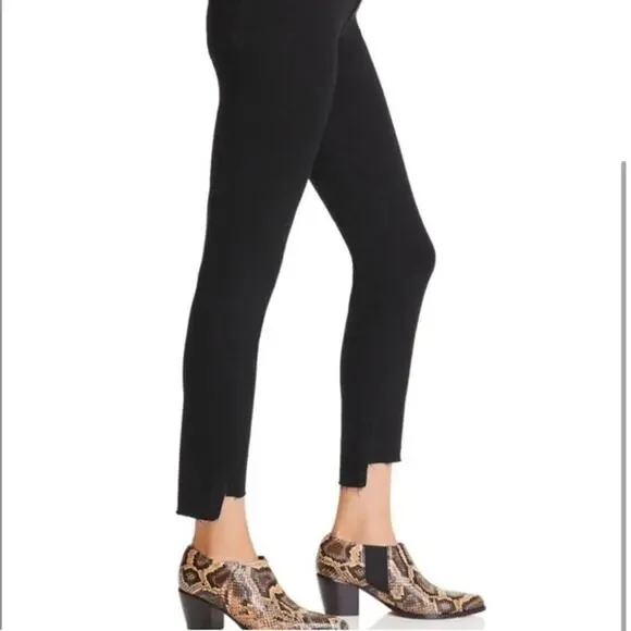 REVOLVE 7 For All Mankind Step Hem Skinny Jeans in Washed Overdye Black Size 27